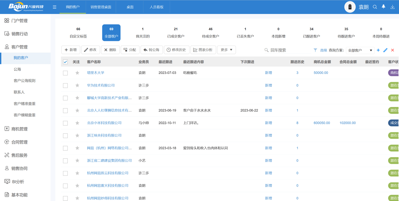 CRM在線系統