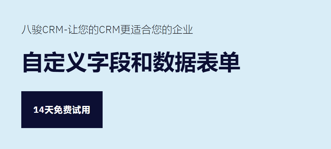 CRM自定義字段和數據表單